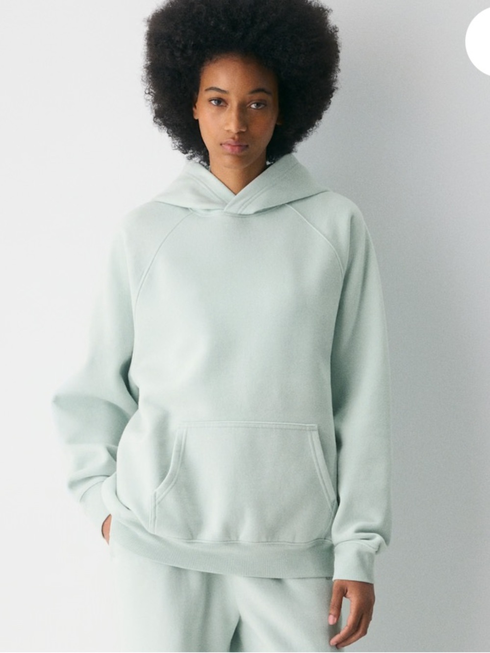 Aritzia TNA  Cozy Mega hoodie excellent condition light mint color size small